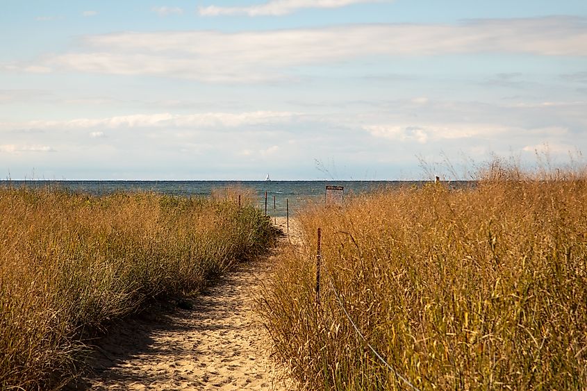 Headlands Beach State Park sand coast.