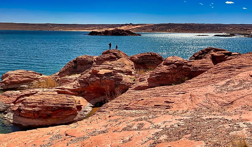 View at Sand Hollow State Park near Hurricane Utah.