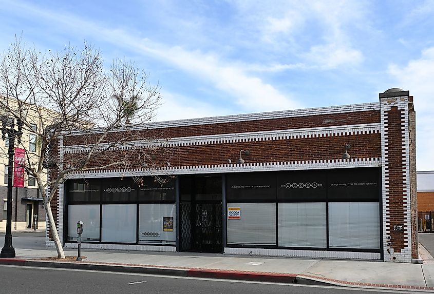 The Orange County Center for Contemporary Art building in downtown Santa Ana, California