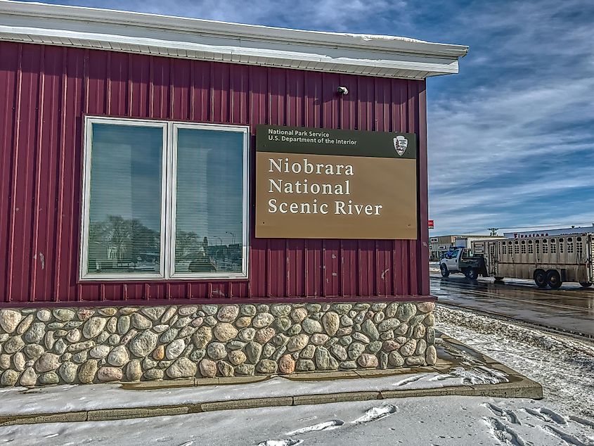 Niobrara National River Visitor Center in Valentine, Nebraska. Editorial credit: Jacob Boomsma / Shutterstock.com