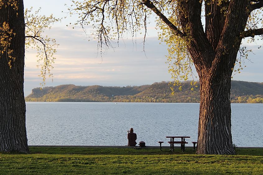 Lake Pepin in Lake City, Minnesota.