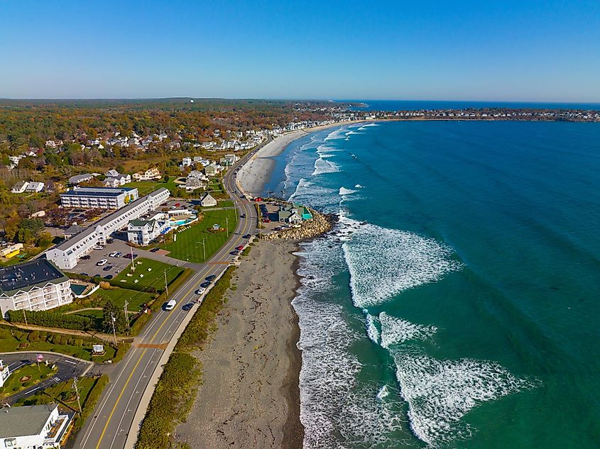 Aerial view of York, Maine.