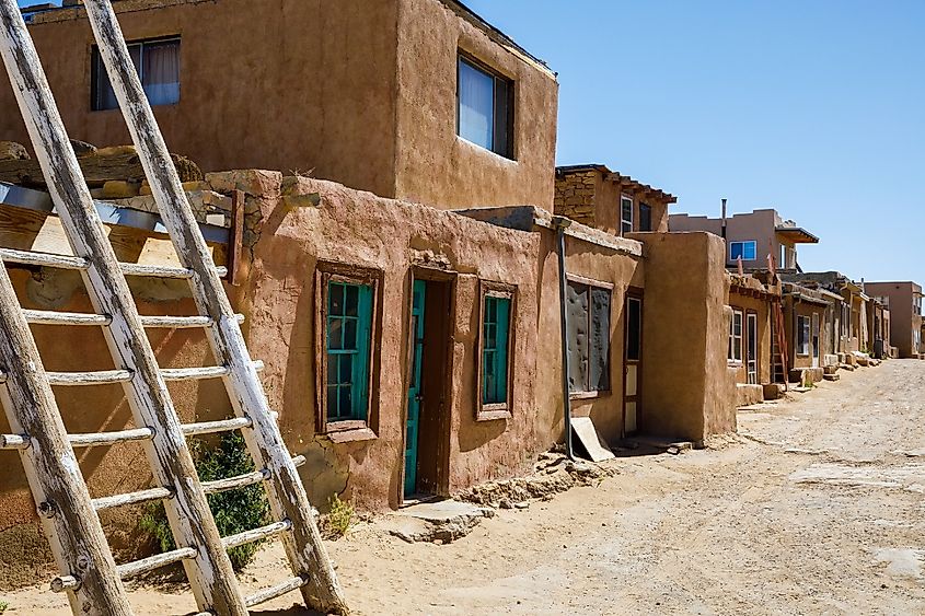 Street in Acoma Pueblo in New Mexico