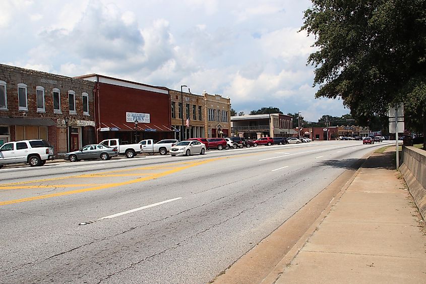 Downtown Fairburn in Georgia