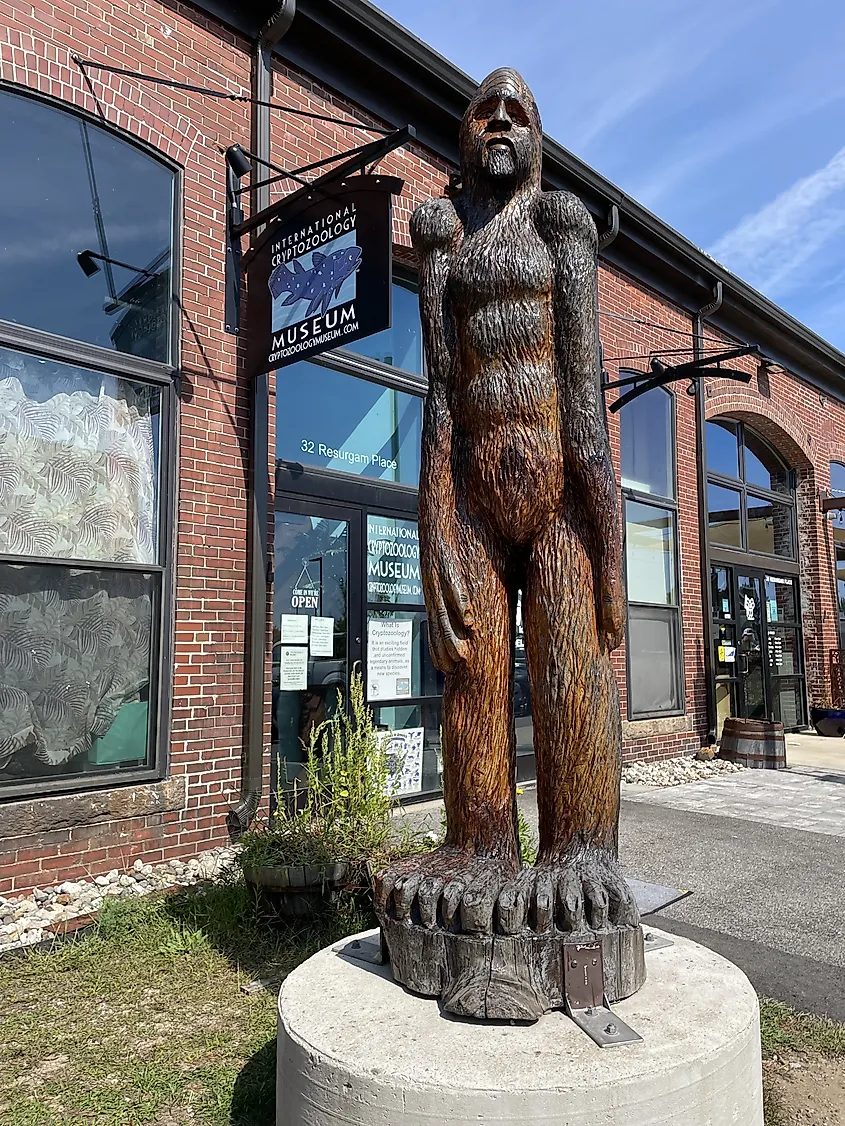 International Cryptozoology Museum entrance in Portland, Maine.