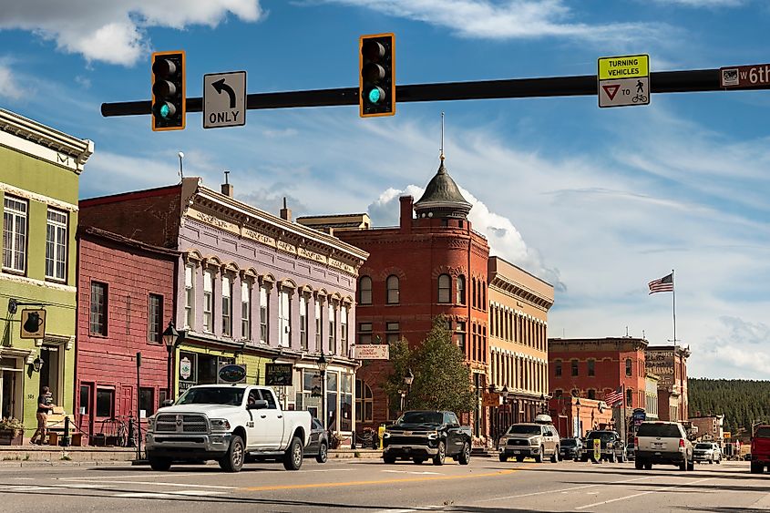 Beautiful architecture in downtown Leadville, Colorado.