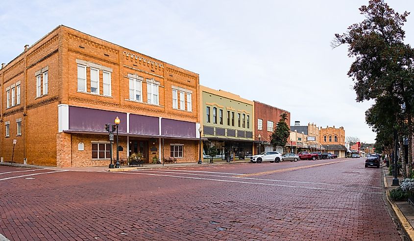 Downtown street in Nacogdoches.