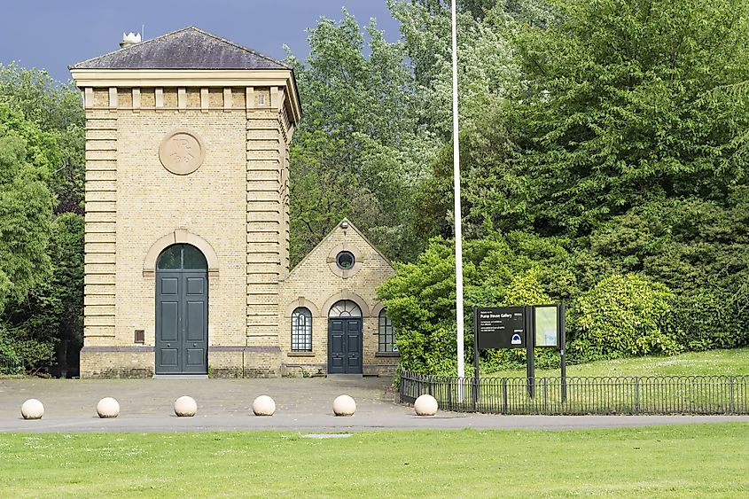 Pump House Gallery in Battersea Park, London