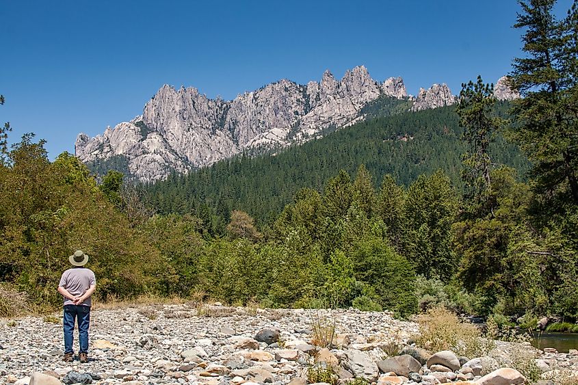 River Rocks at the Base of Castle Crags State Park, California