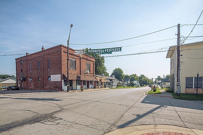 Streets of Monrovia, Indiana