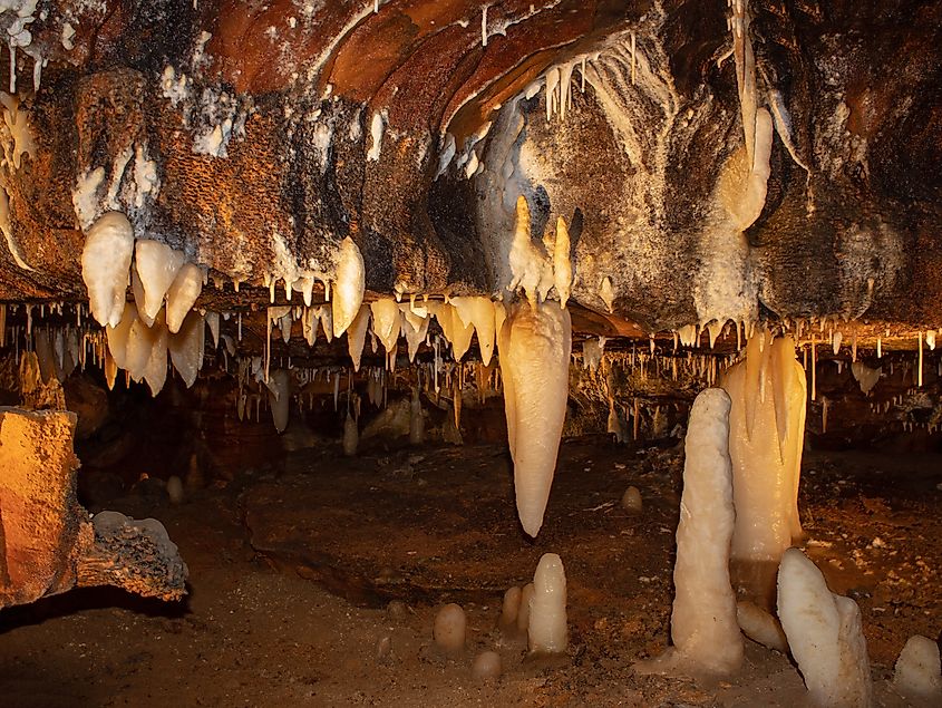 Ohio Caverns in West Liberty, Ohio.