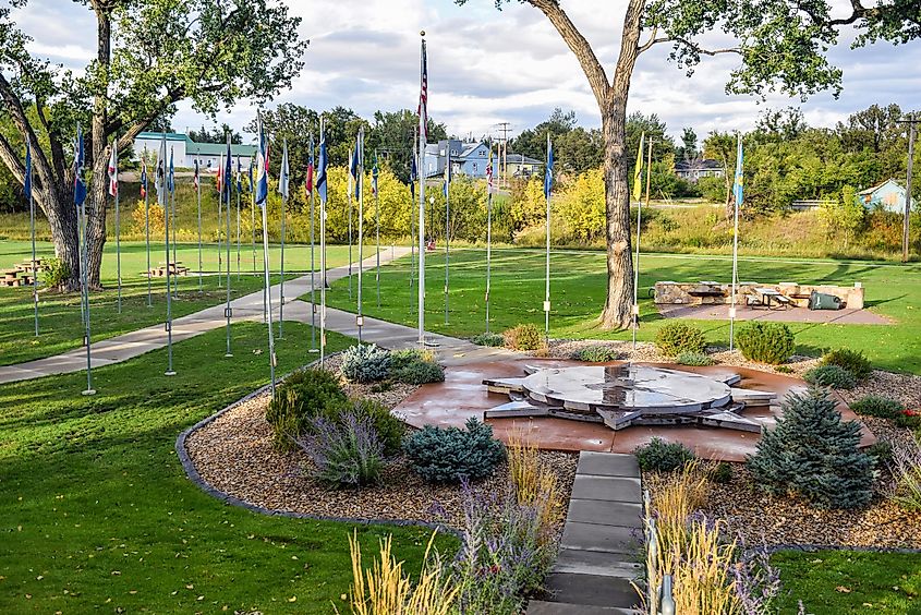 The Geographic Center of the Nation Monument in Belle Fourche, South Dakota.