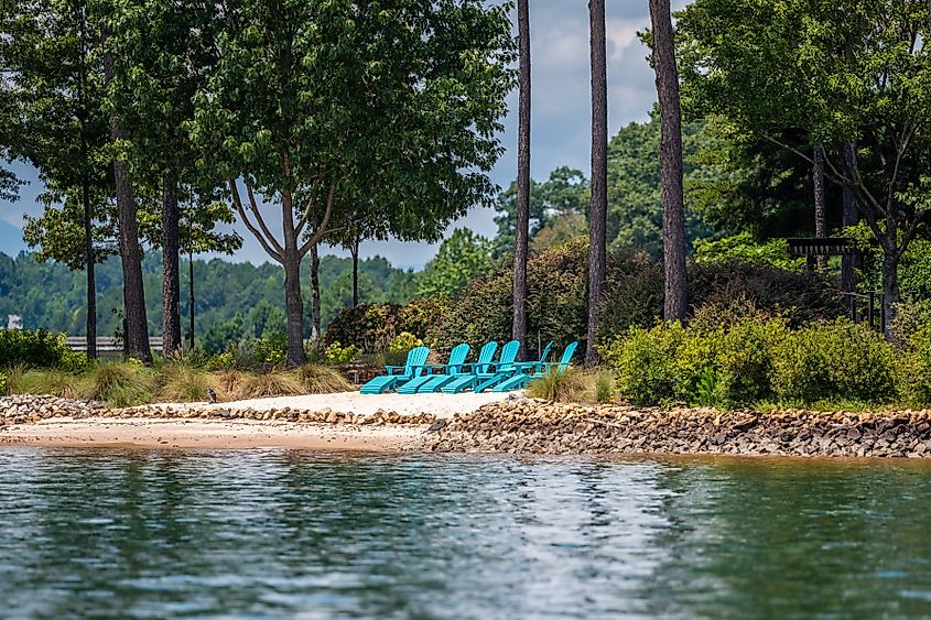 Beautiful lakeside in Seneca, South Carolina.
