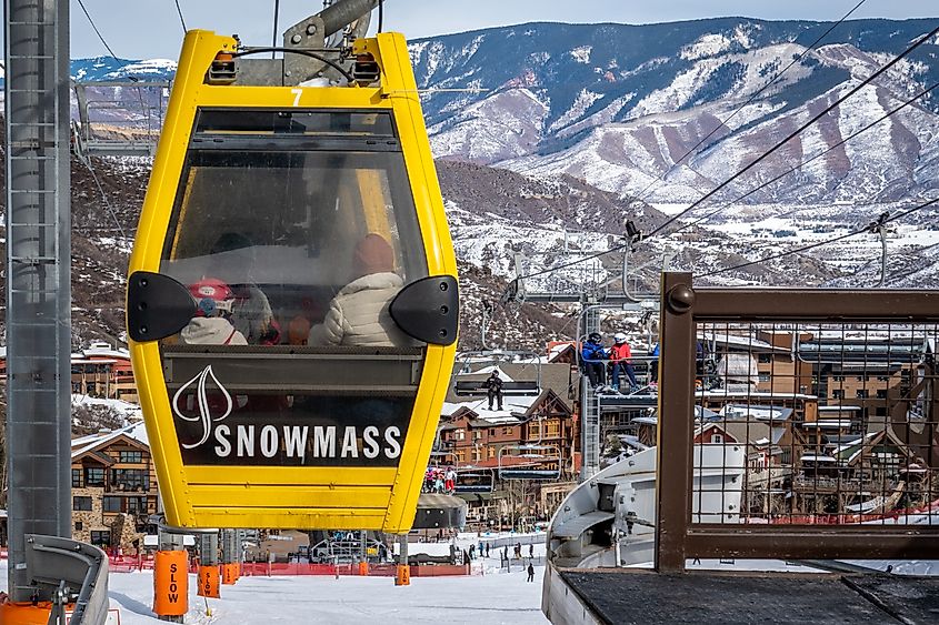 Gondola in Snowmass Village, Colorado