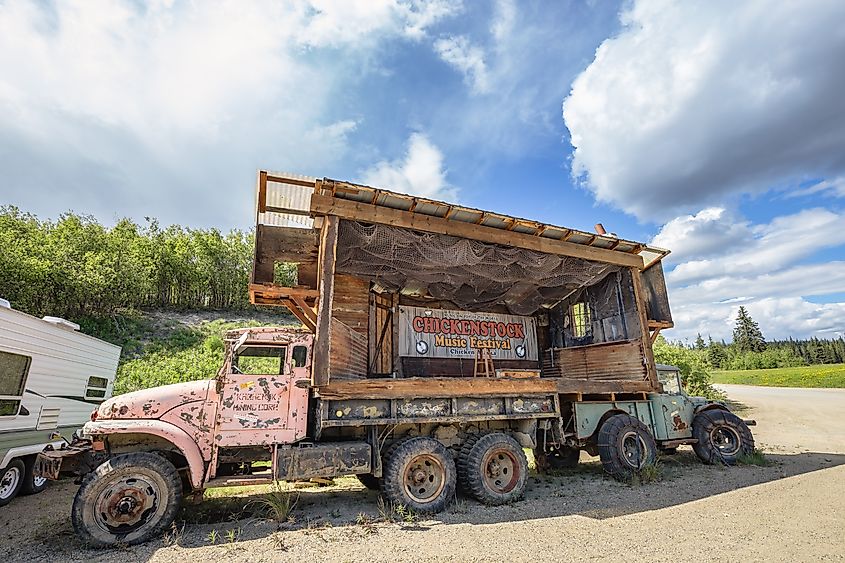 Chickenstock Music Festival in Chicken, Alaska.