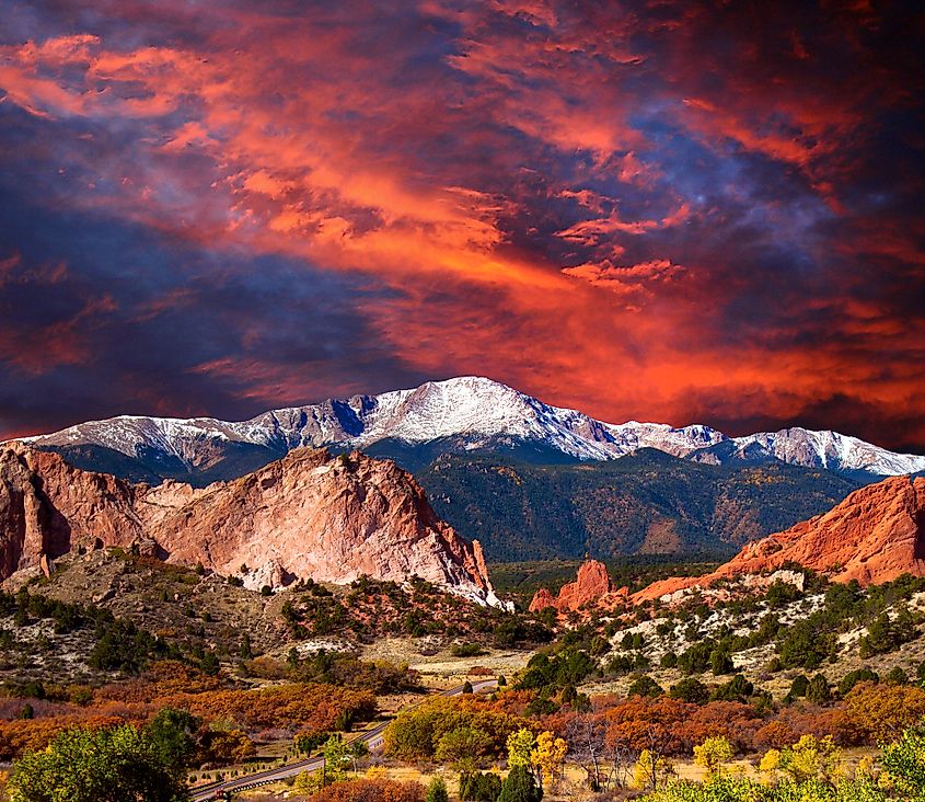 Pikes Peak Soaring over the Garden of the Gods