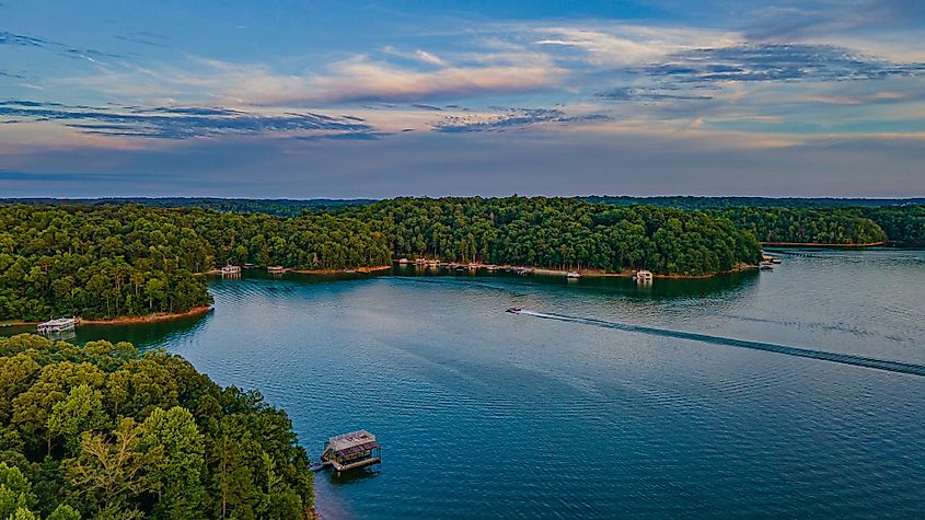 Lake Lanier Sunset North Georgia.