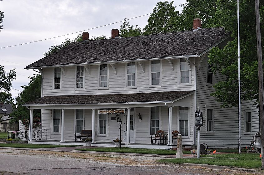 Harvey House restaurant and hotel in Florence, Kansas.