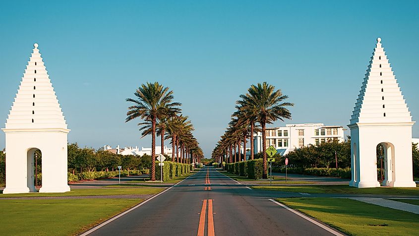Alys Beach 30A entrance in Florida