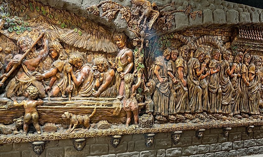 Depiction of slaves in Rome.