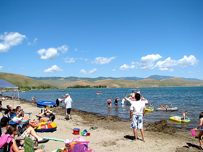 Rendezvous Beach in Laketown, Utah