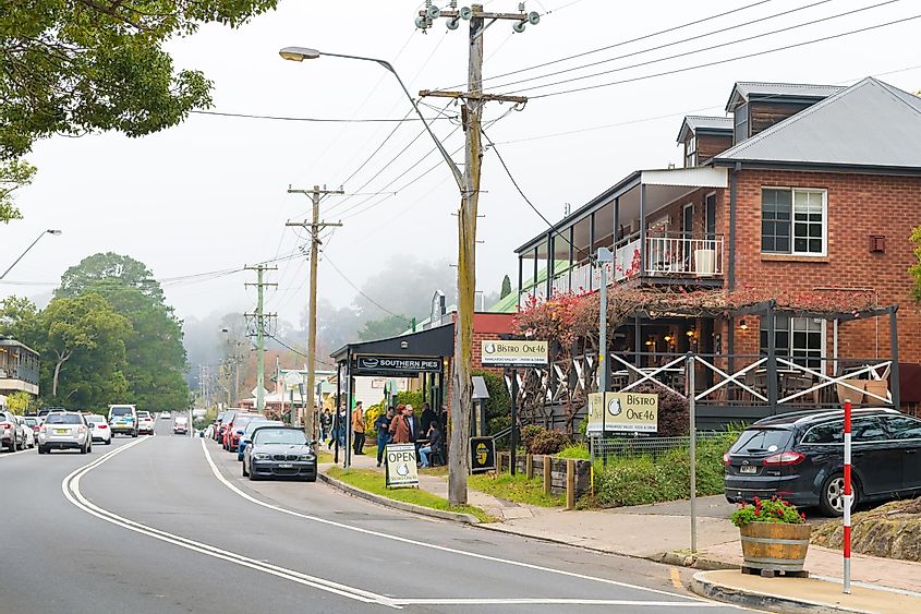 Street view of Kangaroo Valley, New South Wales