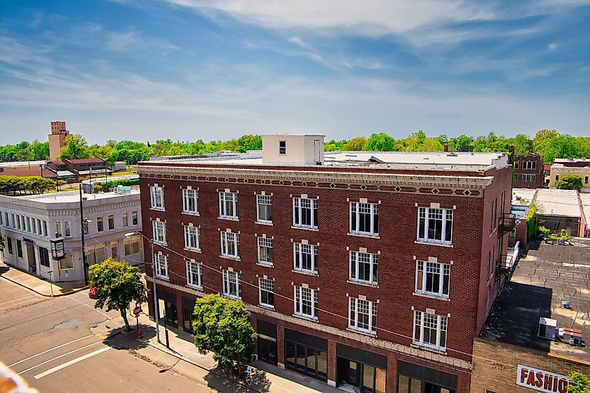 Historical buildings in Clarksdale, Mississippi