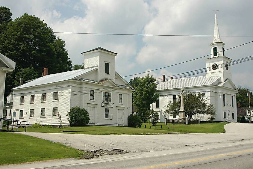 Historical society and church in Williamstown. 