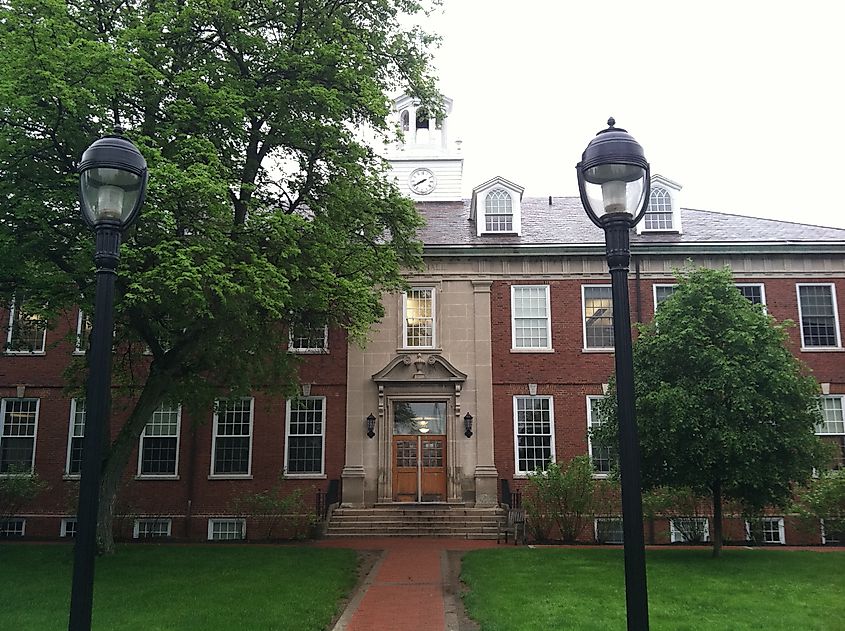 Rowe Hall is Shady Side Academy's main academic and administrative building