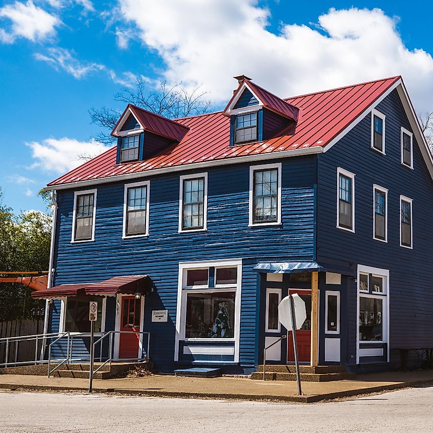 The historic Kimmswick market, built around 1877. Editorial credit: Logan Bush / Shutterstock.com