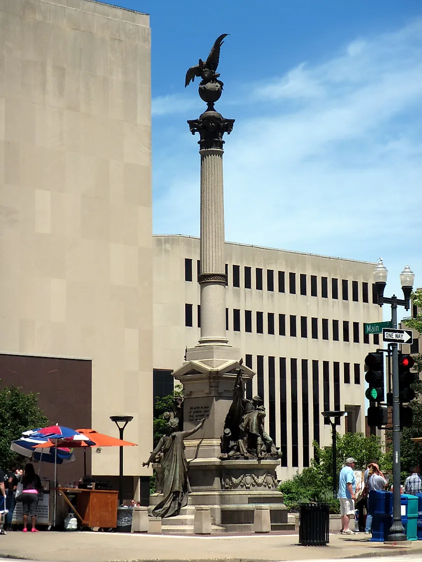 Soldiers and Sailors Monument in Peoria, Illinois.