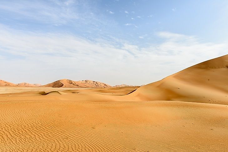 Rub Al Khali Empty Quarter Of The Arabian Desert Worldatlas