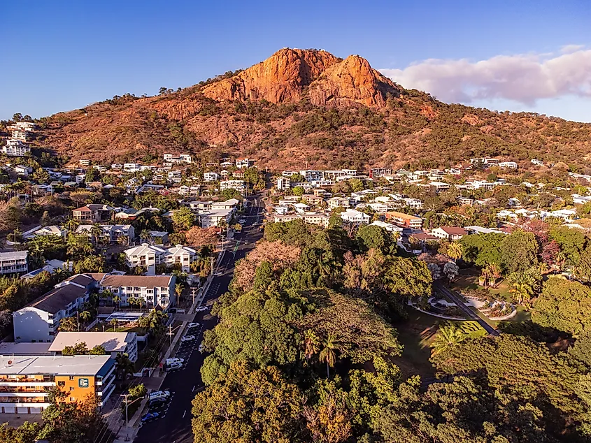Aerial view of Townsville in Queensland.