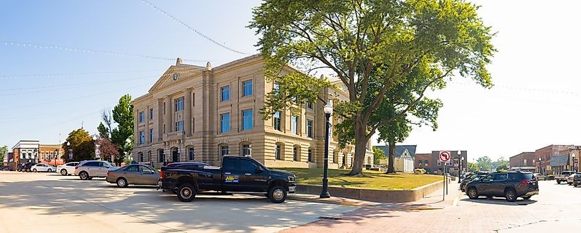 The Hendricks County Courthouse in Danville, Indiana.