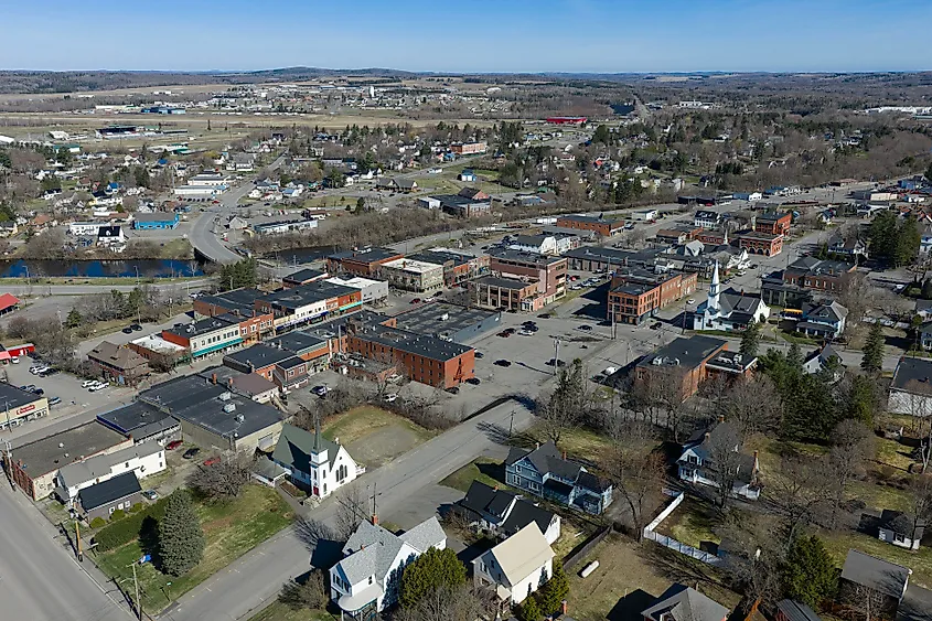 The Downtown of Presque Isle, Maine