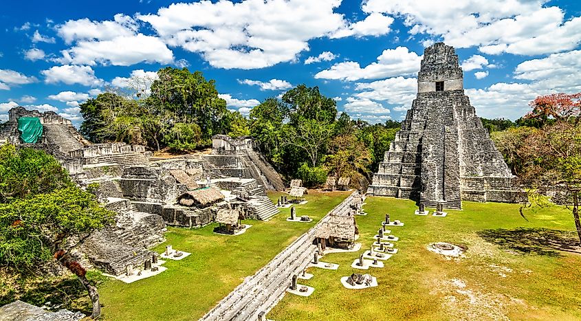 Temple of the Great Jaguar at Tikal in Guatemala