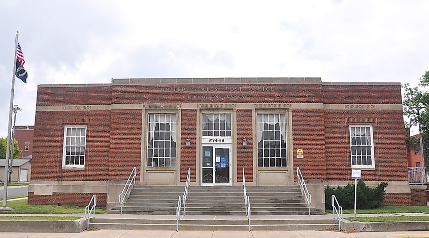 U.S. Post Office in Herington, Kansas