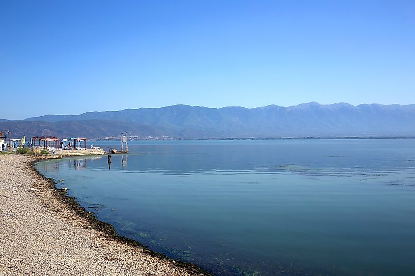 Dojran Lake is a beautiful lake located in the Greece-North Macedonia border.