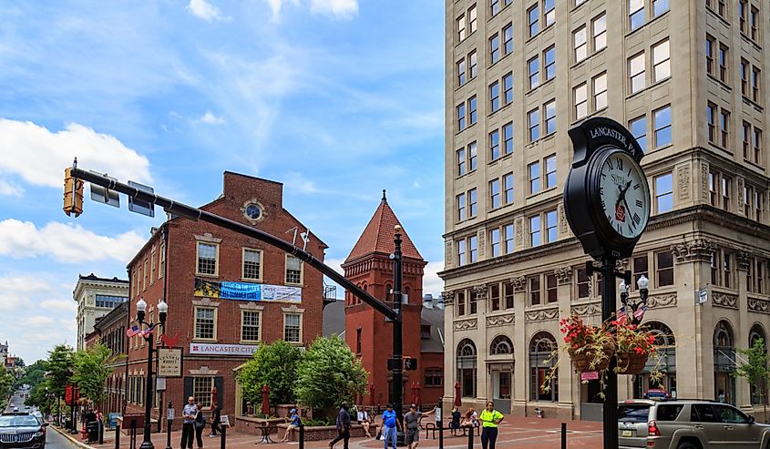 Penn Square in the downtown area of the city.