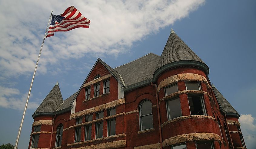 Historic building in downtown Harriman, Tennessee