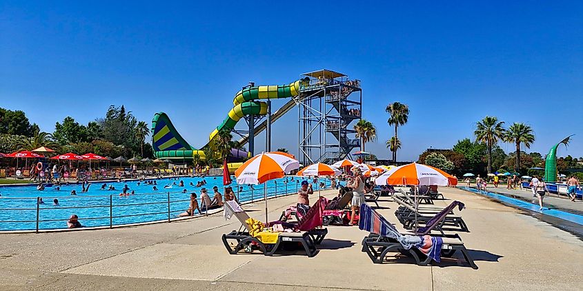 A waterpark in Lagoa, Algarve, Portugal