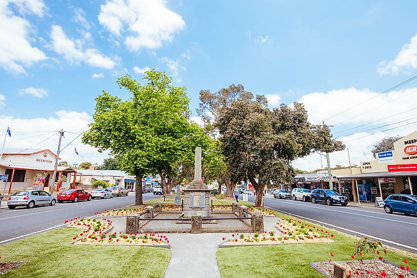 Beautiful buildings in Meeniyan, Victoria, Australia