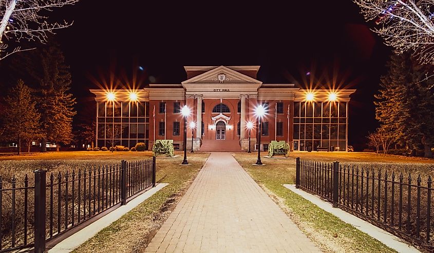 Canada Alberta Wetaskiwin Historic City Hall.