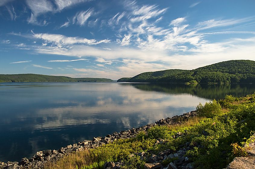 Morning at Quabbin Reservoir, Massachusetts.