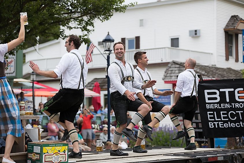 Frankenmuth, Michigan: the Bavarian Festival Parade, via Roberto Galan / Shutterstock.com
