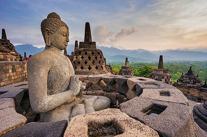 Buddha statue at Borobudur