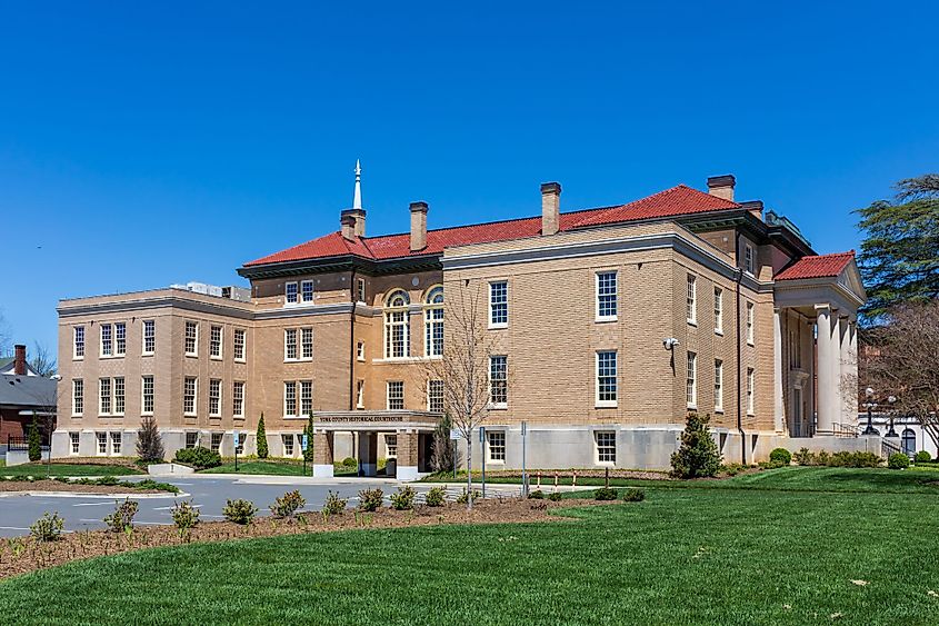 The 1914 York County Courthouse in York, South Carolina