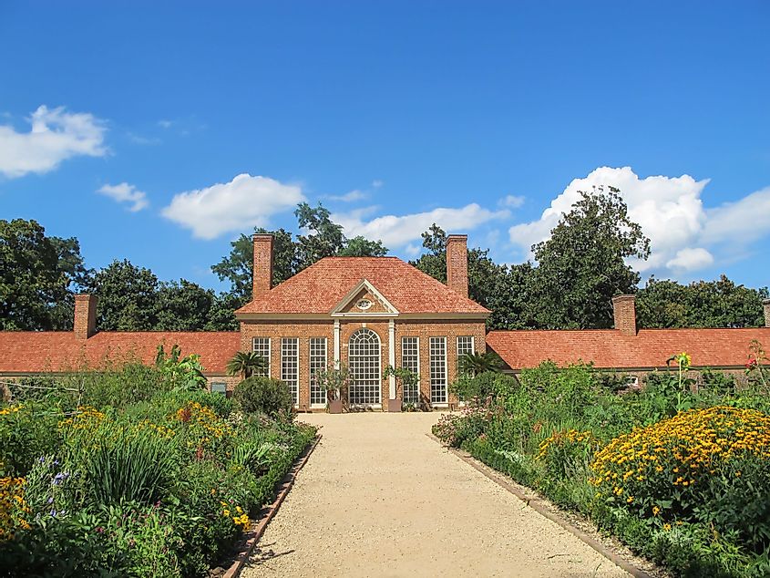 Garden Building at George Washington's Mount Vernon plantation