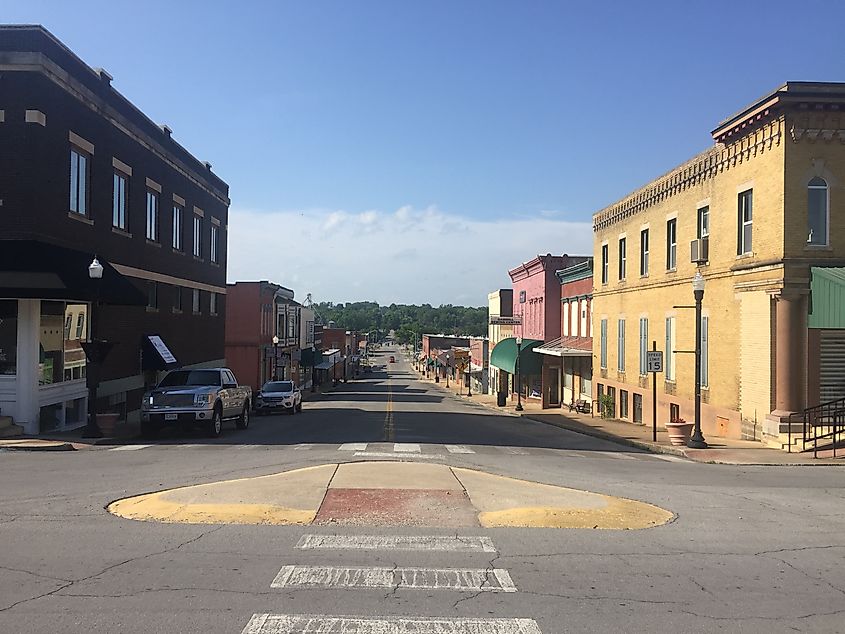 Downtown West Plains in Missouri.
