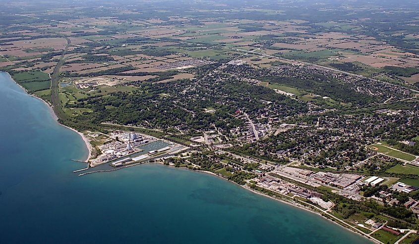 Overlooking Port Hope, Ontario, Canada.